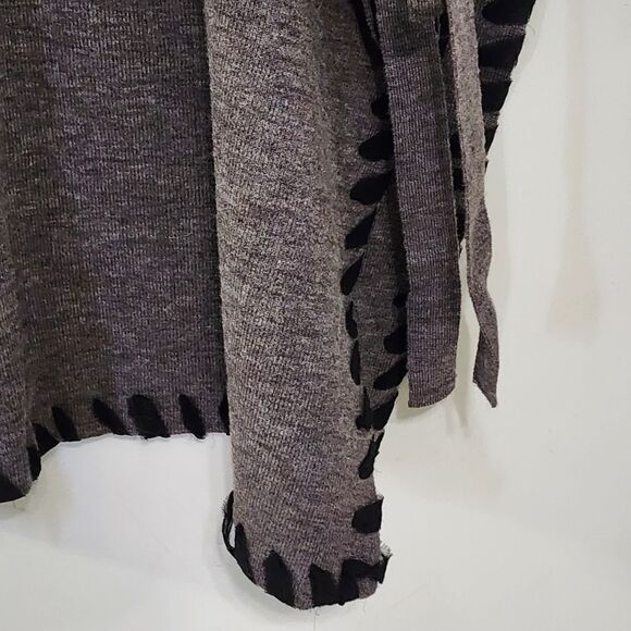 Antonio Melani Top M/L wool blend poncho Country Western Cowgirl - Picture 3 of 4